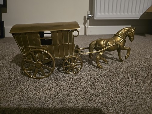 Vintage antique brass - antique, horse