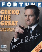 Michael douglas signed auto - douglas,