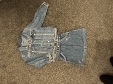 Girls Denim Jacket And Skirt