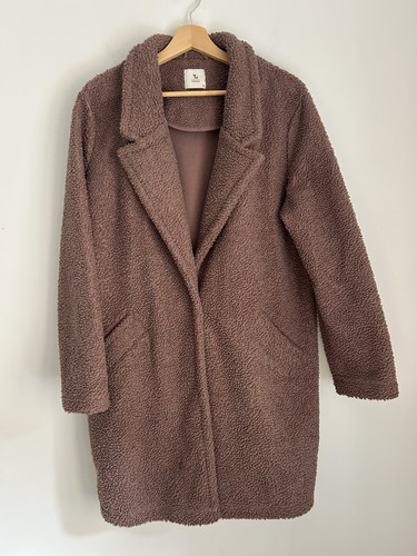 Teddy borg longline coat - borg,