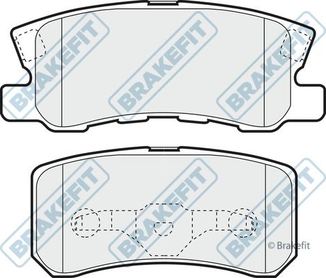 Apec blue rear - brake, set