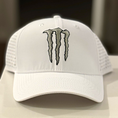 Monster energy white - monster, logo
