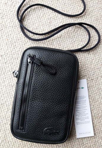 Lacoste matt black - black, grained