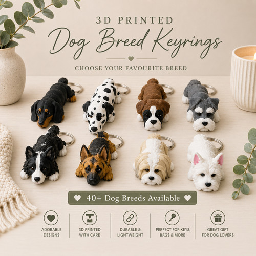 Printed dog breeds - printed,