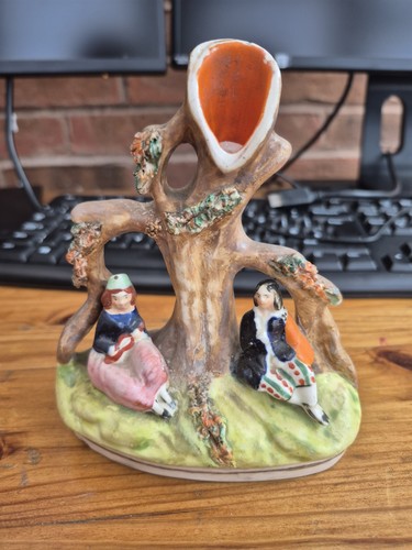 Staffordshire figure spill - figure,