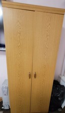 Tall Wooden 2 Door Wardrobe