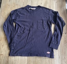 Battenwear USA Long Sleeve T Shirt Navy Blue Men’s Small Regular Fit Japan Tee