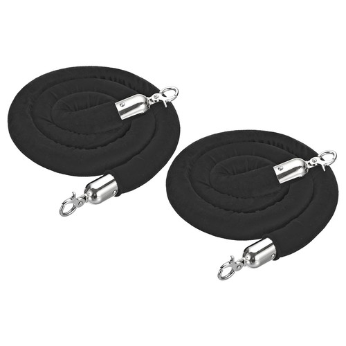 Feet black velvet stanchion - feet,