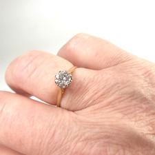 18ct gold .55ct natural