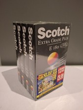 4 x New Blank Scotch E180 VHS