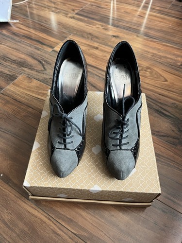 Faith vintage grey suede black - grey,