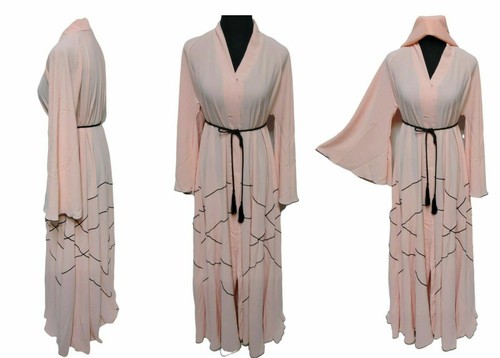 Women luxury pink open front - luxury,