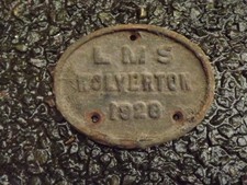 LMS Wolverton Builders Coach Wagon Plate Worksplate Carriage 1928