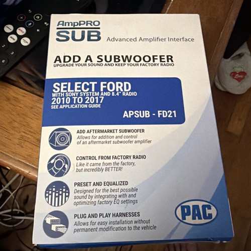 Subwoofer amp interface for - subwoofer,