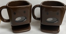 2 x Happy Face Chocolate Brown