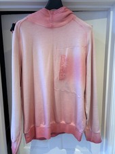 MA.STRUM hoodie faded pink design Large PTP 22 New with no Tags £110 RRP!
