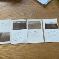 4 x 1914 REAL PHOTO POSTCARDS FROM THE CANADIAN ROCKIES. LOOK!