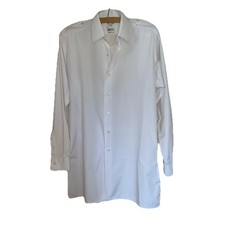 ROYAL NAVY MENS WHITE LONG SLEEVE SHIRT VARIOUS SIZES GENUINE RN ISSUE used 