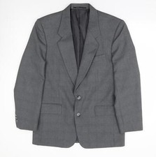 C&A Mens Grey Plaid Polyester