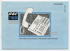 Operating guide for the GEC T1035 1990s vintage telephone