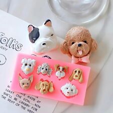 Dog Silicone Mould Cake Fondant Mold Animal Icing Chocolate Baking Mould Decor