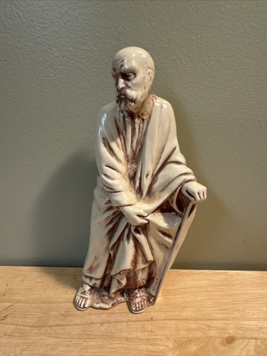 Asian man ceramic figurine - asian,