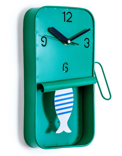 Mint green metal sardine tin - mint,