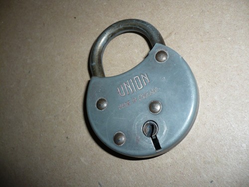 Vintage union lever padlock - vintage,