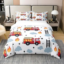 Fire Truck Duvet Cover 100%
