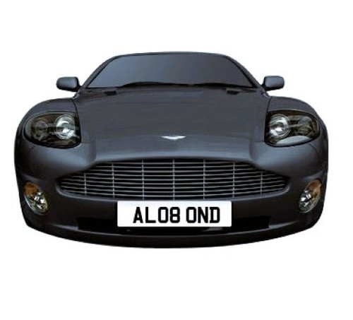 Private reg gold - , plate