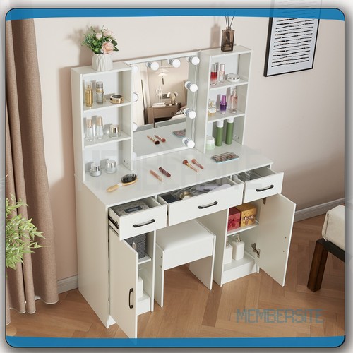 Large dressing table with led - table,