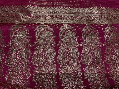 Pure silk vintage majenta - silk,