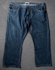 Williams & Brown Straight Leg Dark Blue Denim Jeans Size 46s - 46" Waist 30" Leg