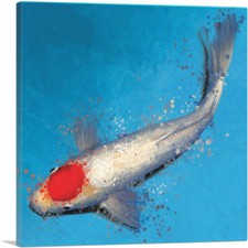 ARTCANVAS Tancho Koi Carp Fish