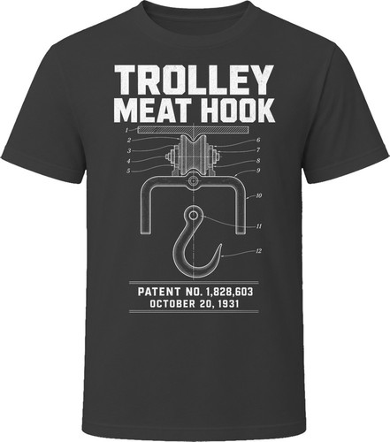 Trolley meat hook patent - trolley,