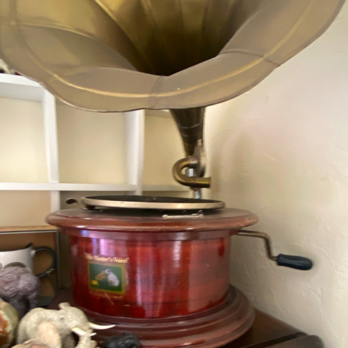 1950s hand crank horn - crank,
