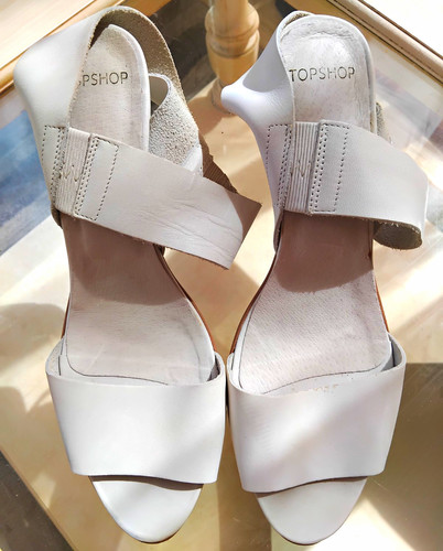 Topshop ivory leather - topshop,