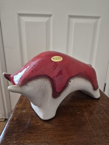 Otto keramik large bull red - otto,