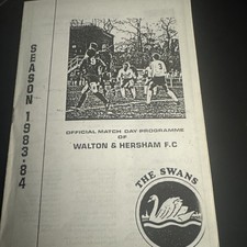 Walton & Hersham v Farnborough Town 13/03/1984 ( Servowarm Isthmian League )