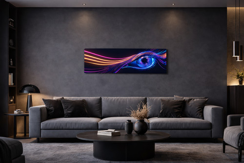 Neon eye wall - neon, art