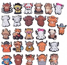 Cow / Highland Cow / Cute Cow  Jibbitz Shoe Charms ,