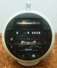 Vintage white Weltron Model 2004 Space Age Mod Retro Stereo Radio - Not Working