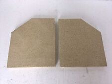 1 PAIR OF SIDE FIRE BRICKS TO SUIT CLEARVIEW 650 30mm THICK