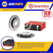 2x Brake Discs Pair Solid fits