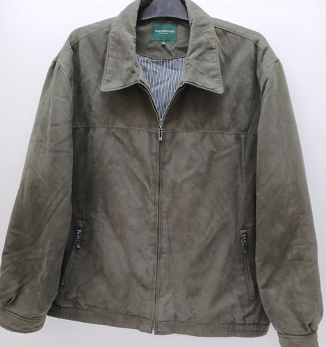 Mens faux suede full zip - mens,