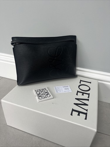Loewe calfskin leather clutch - calfskin,