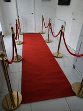 8 x Gold Stanchions Barrier