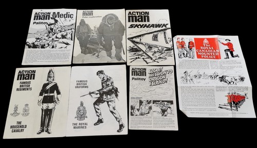 Vintage action man paperwork - vintage,