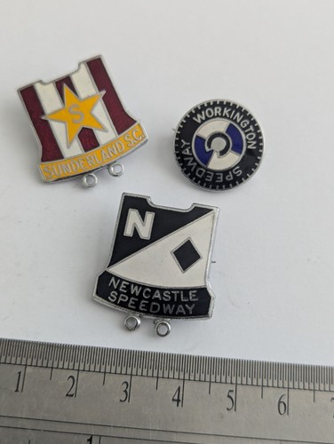 Vintage speedway enamel pin - vintage,