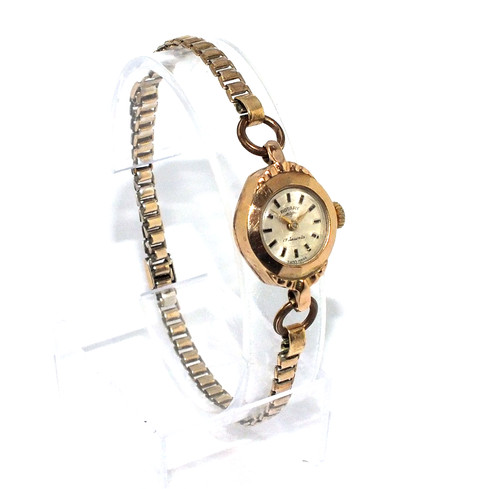 Ladies womens 9ct gold cased - gold,